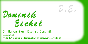dominik eichel business card